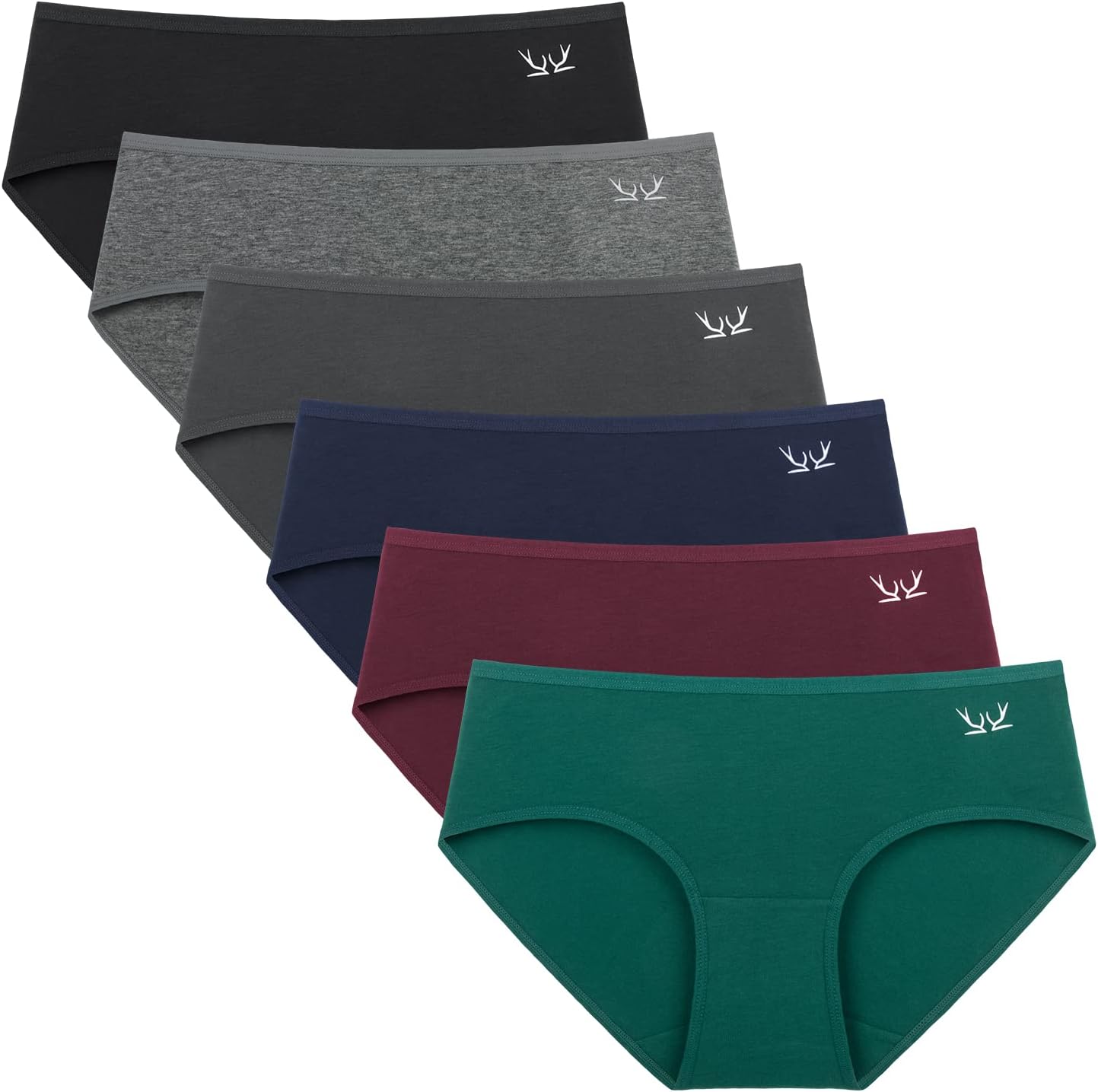 Detalle de Cholewy Women’s Underwear Multipack (Pack of 6) – Soft Stretch Cotton Knickers