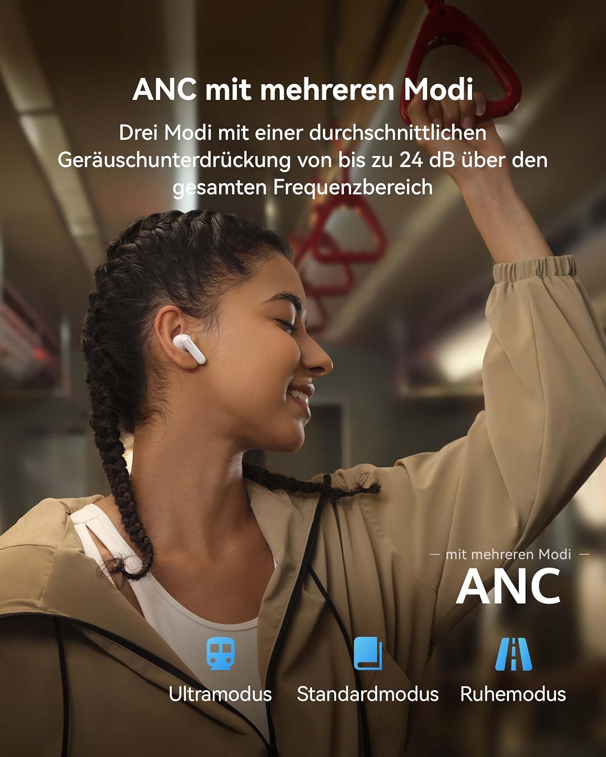 Detalle de HUAWEI FreeBuds SE4 ANC kabellose Kopfhörer 50h
