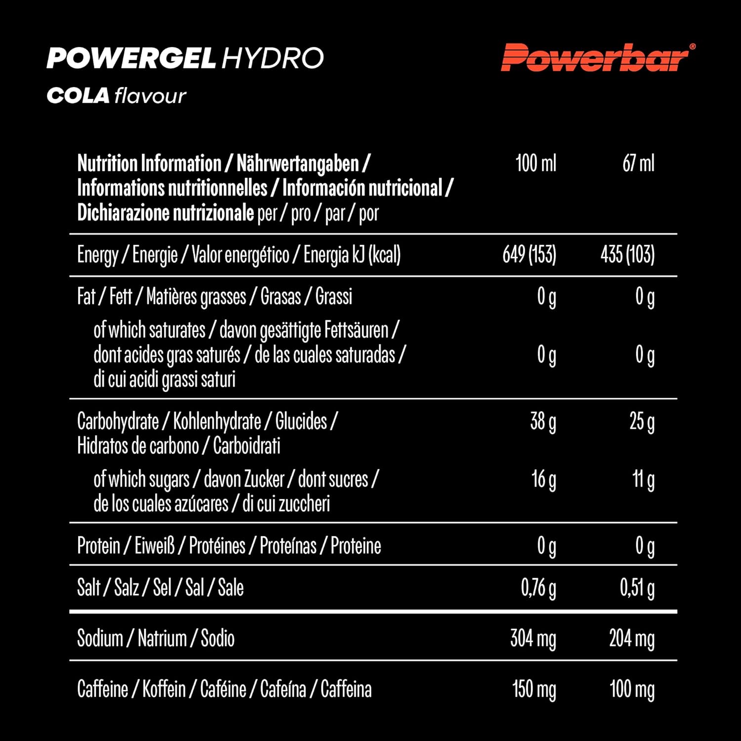 Thumbnail 5 de Powerbar PowerGel Hydro Cola 24x67ml - Energía Perfecta ⚡