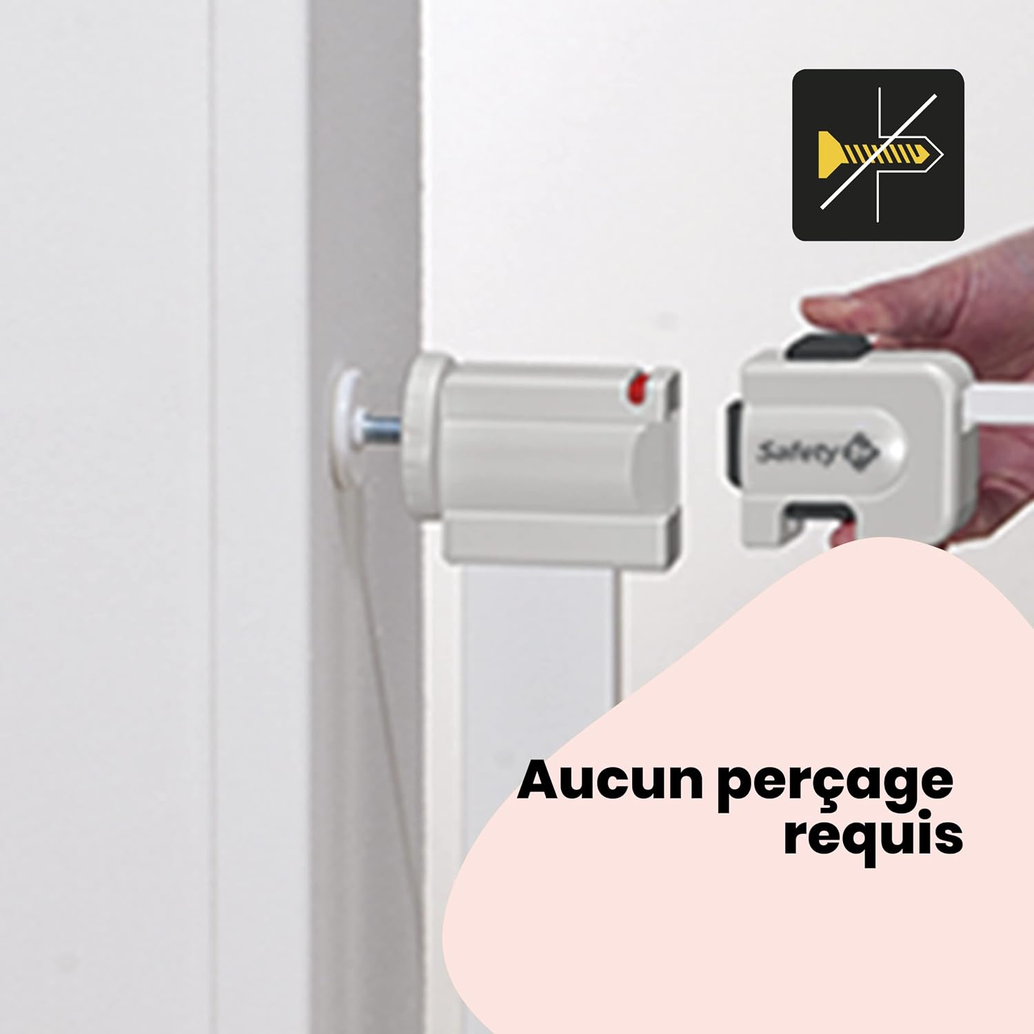 Thumbnail 4 de Safety 1st Easy Close Extra Tall Barrière d’escalier en métal — 73 à 94 cm, sans perçage, 91 cm de hauteur