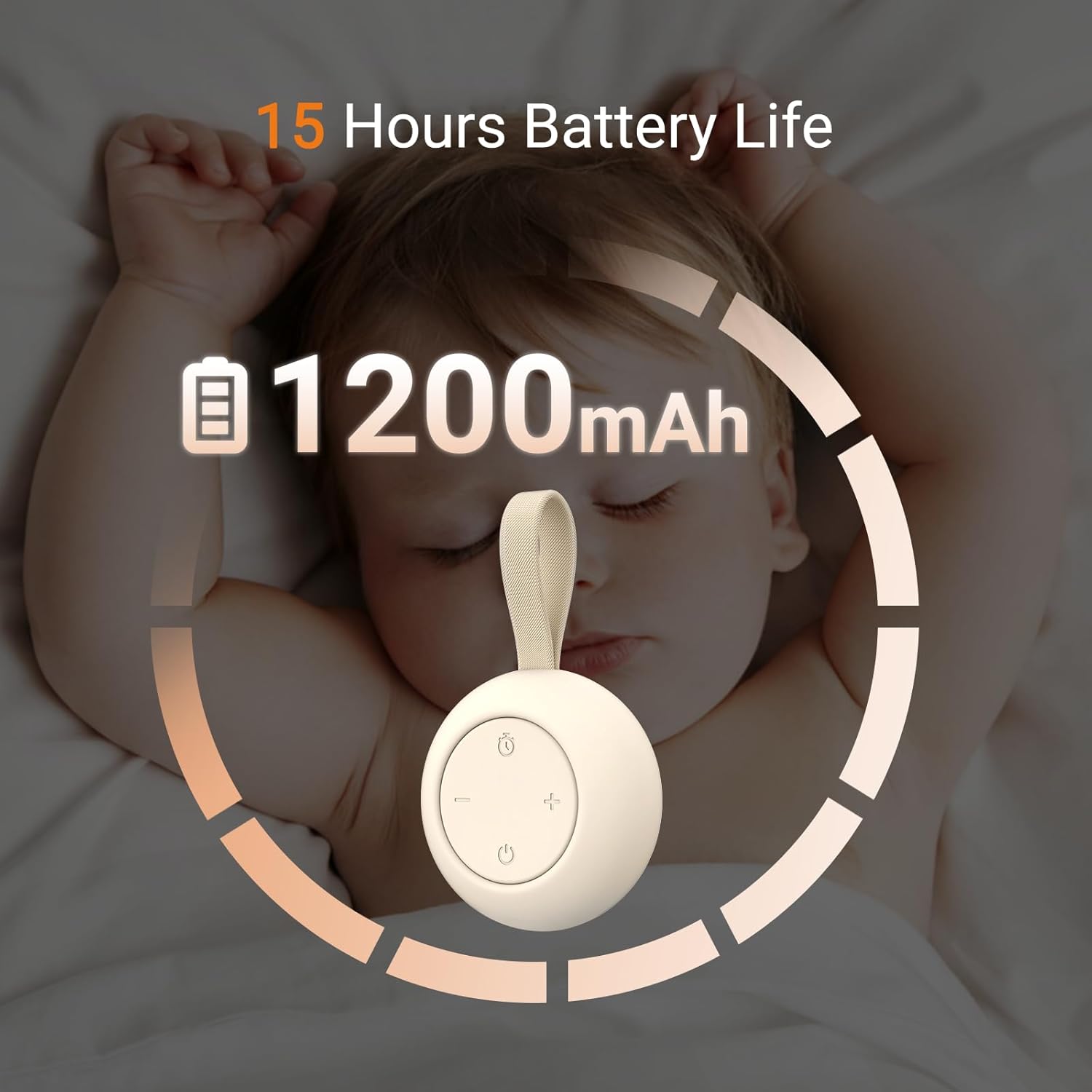 Detalle de Portable Baby Sound Machine 15h Battery