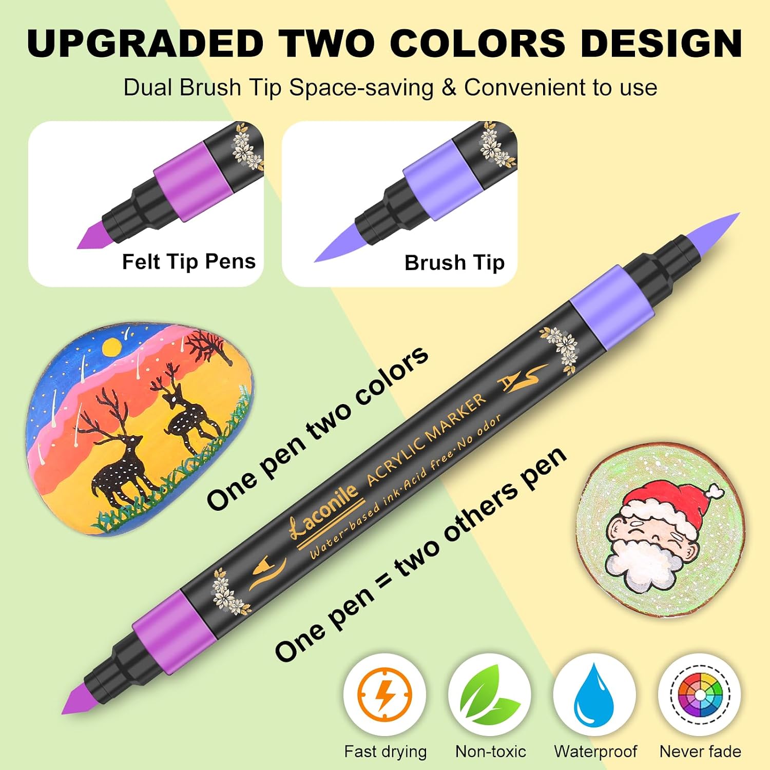 Thumbnail 1 de Laconile Dual Tip Acrylic Paint Pens