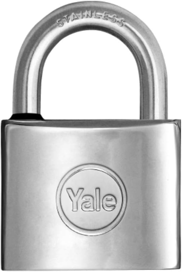 Thumbnail 2 de YALE Lucchetto marino in ottone cromato Y1140050080X – 50 mm corpo, arco 26 mm