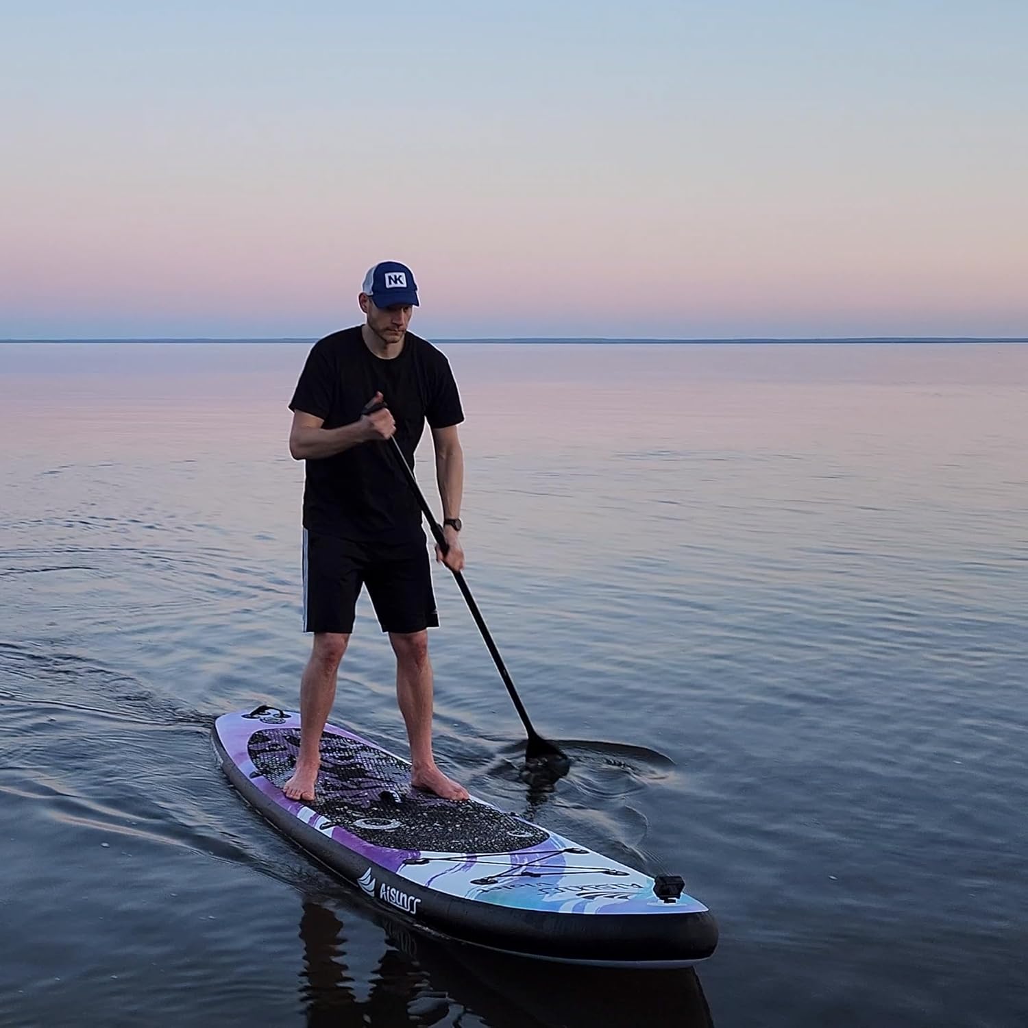 Thumbnail 6 de AISUNSS Purple Coral Inflatable Paddle Board — 10.6 ft, wide stability with premium accessories
