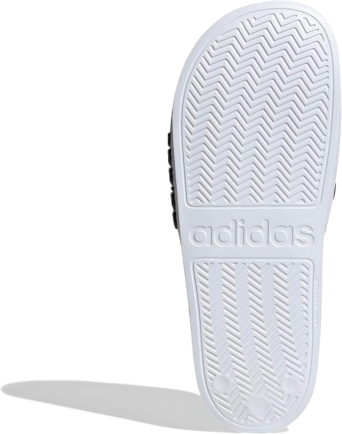 Detalle 2 de Adidas Adilette Shower Slides Slipper unisex, Cloud White/Core Black/Cloud White, Größe 43 EU
