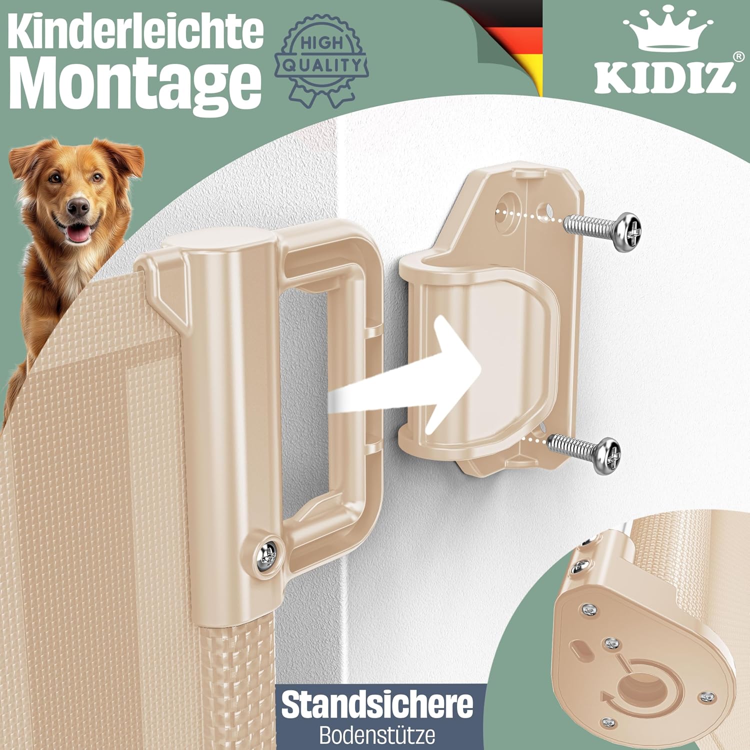 Thumbnail 5 de KIDIZ Treppenschutzgitter ausziehbar 0-140 cm