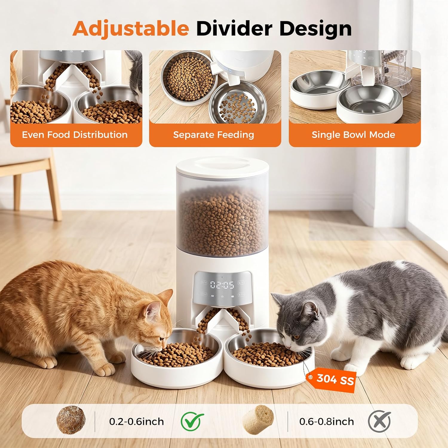Thumbnail 3 de Sweetcrispy Automatic Cat Feeder 6L
