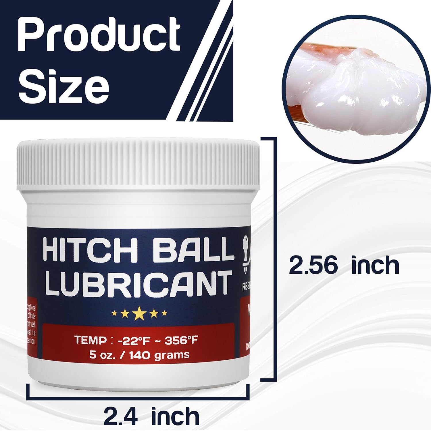 Detalle 2 de BTAS Trailer Hitch Ball Lubricant Waterproof Grease with PTFE 140g