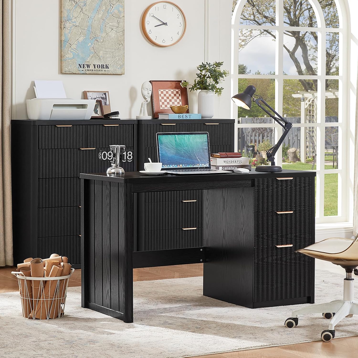 Detalle de LEYAOYAO Wood Desk, 48-Inch