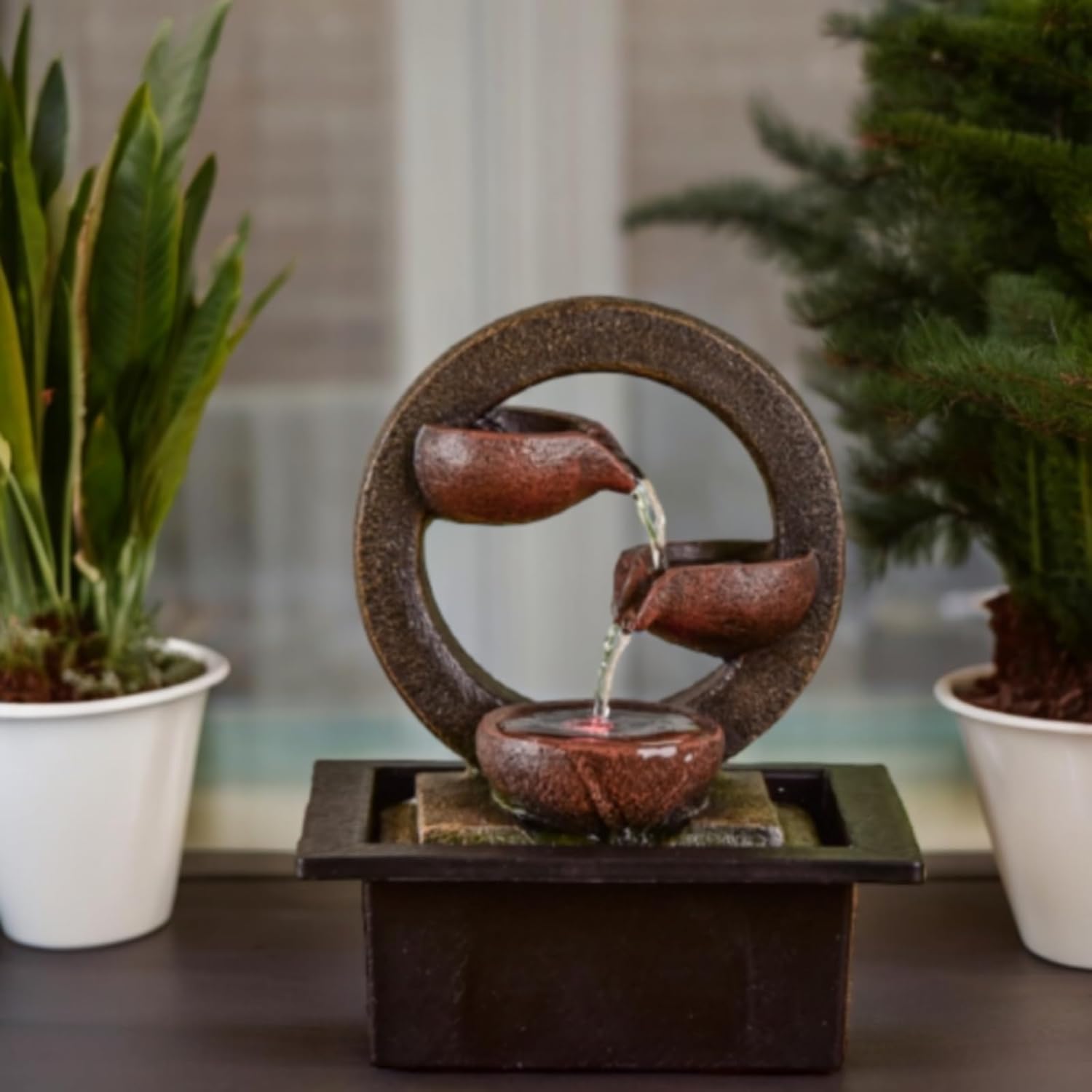 Thumbnail 6 de Zen'Light Zen Terai – fontanna dekoracyjna z oświetleniem LED, żywica, 25 cm