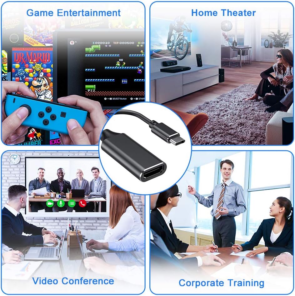 Thumbnail 5 de USB C to HDMI Adapter 4K — Video Audio Output