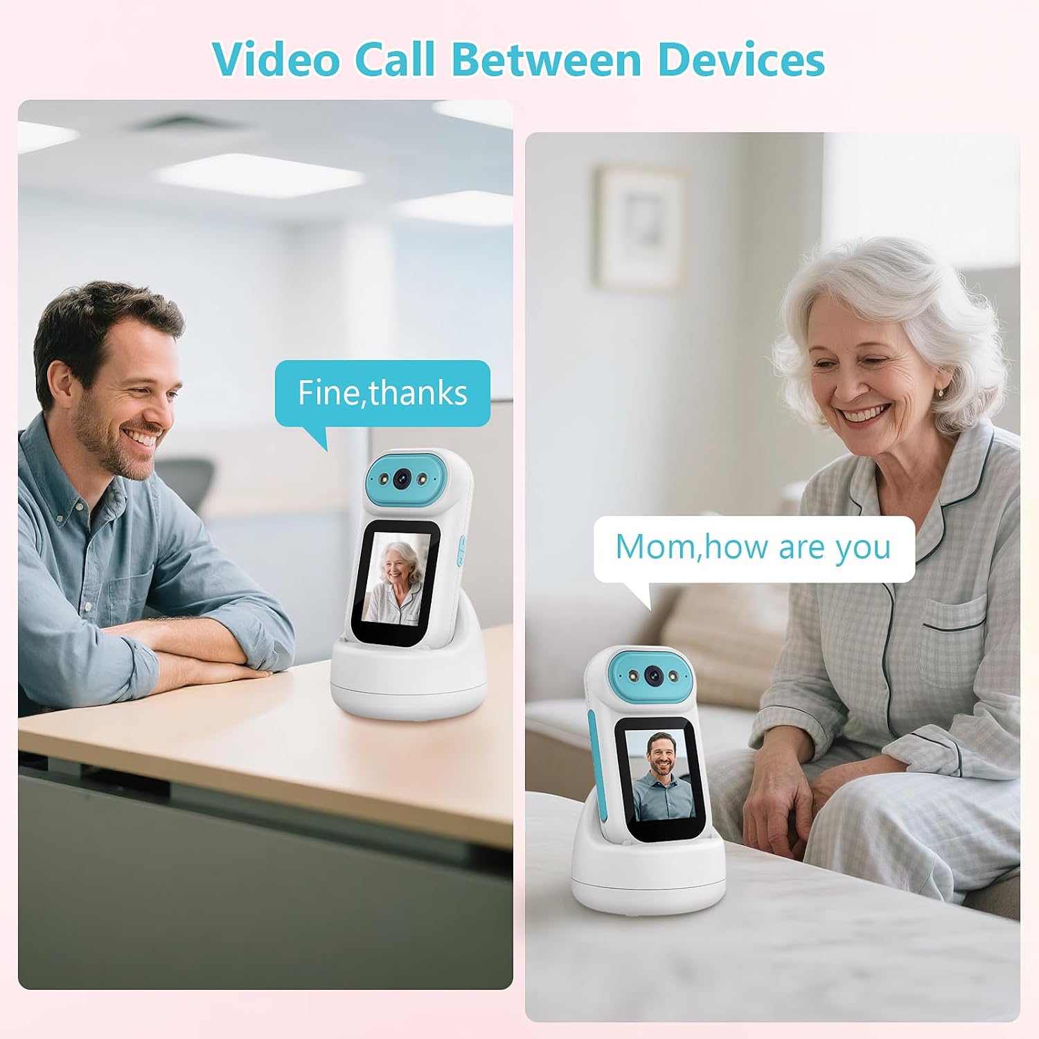 Thumbnail 4 de 2K Pan‑Tilt Indoor Camera with 2.8" Screen