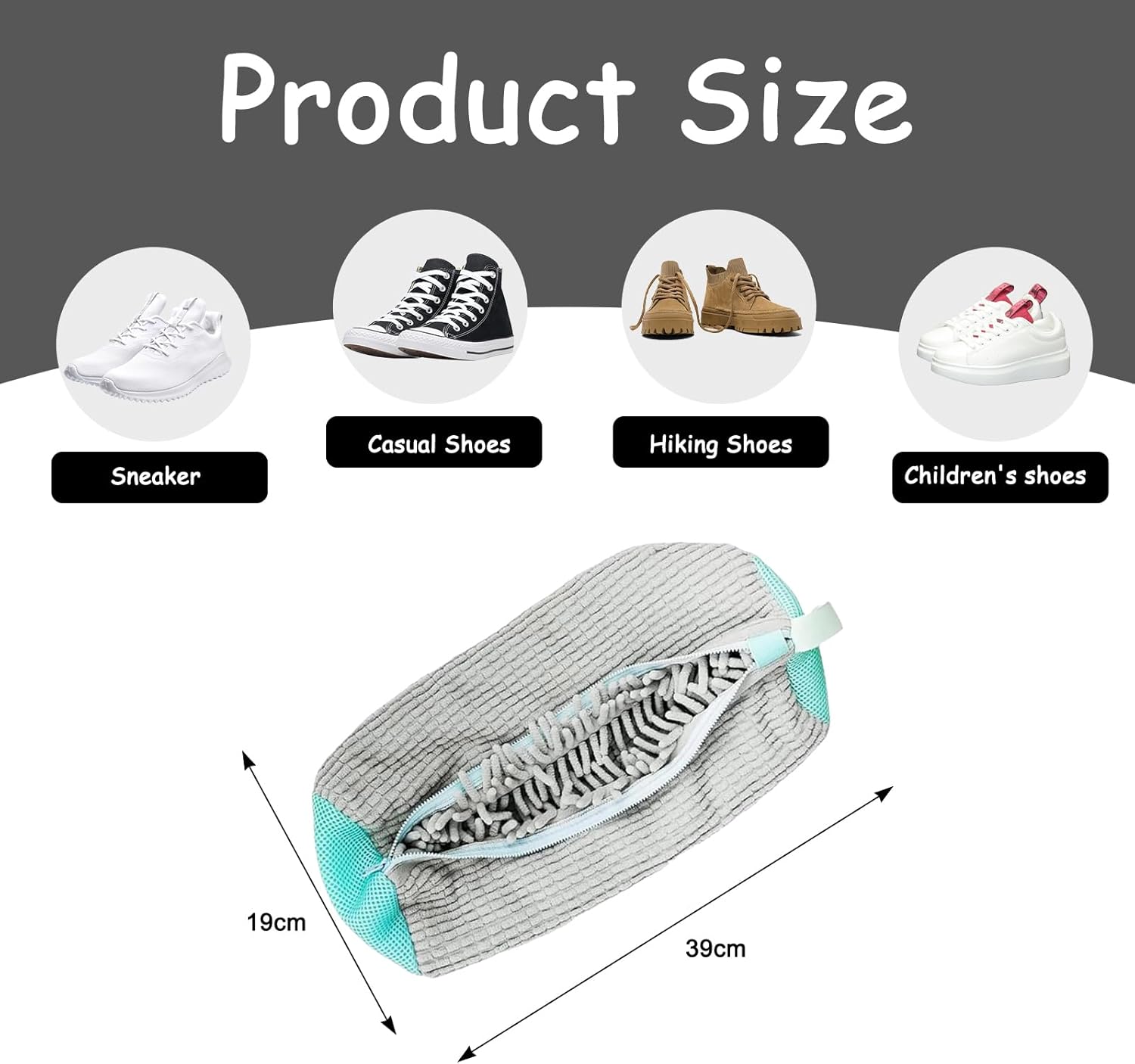 Detalle de Trainer Washing Machine Bag 2pcs for shoes