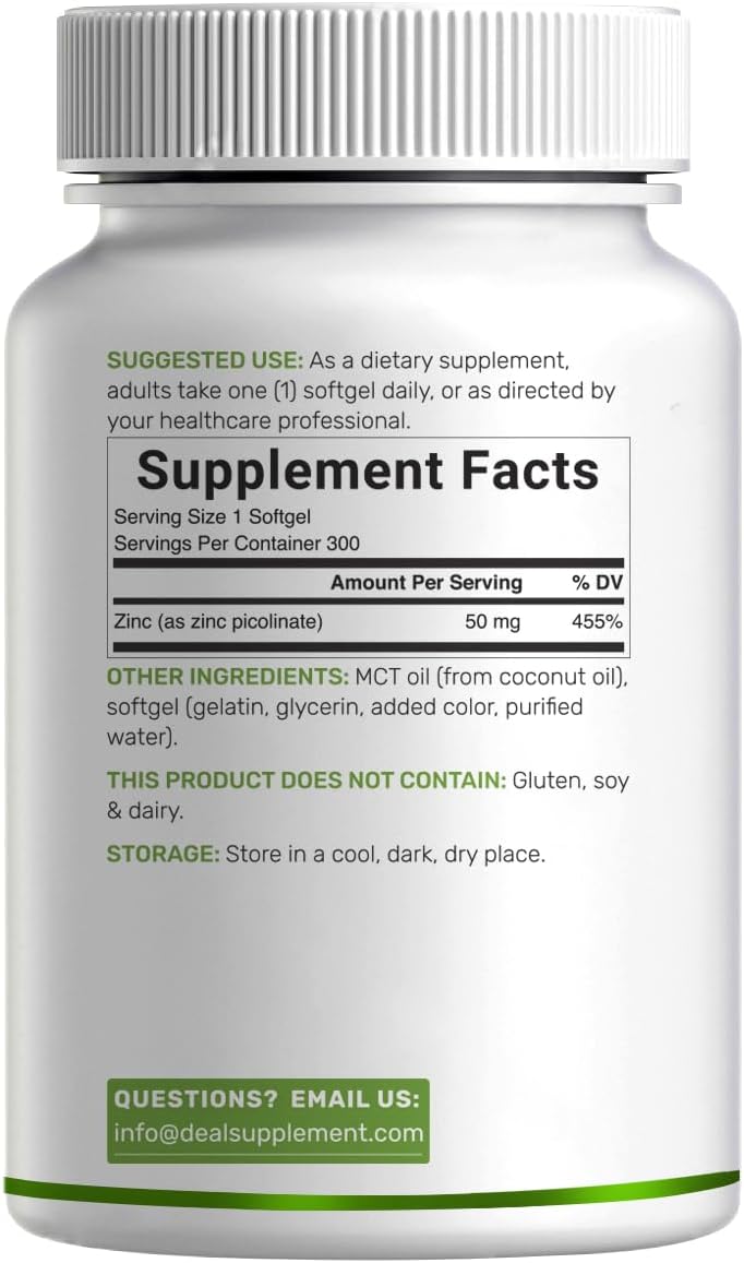 Detalle 2 de Zinc Picolinate Supplement 50 mg