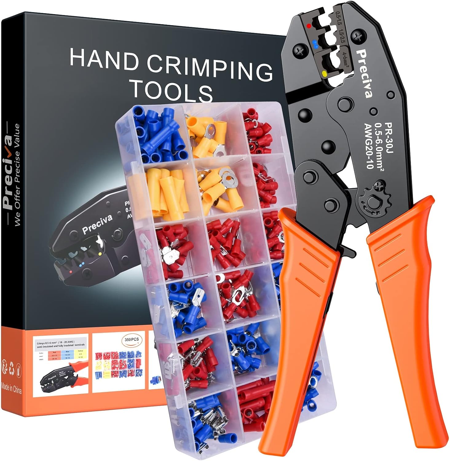 Detalle de Preciva Ratchet Crimping Tool 0.5-6mm²