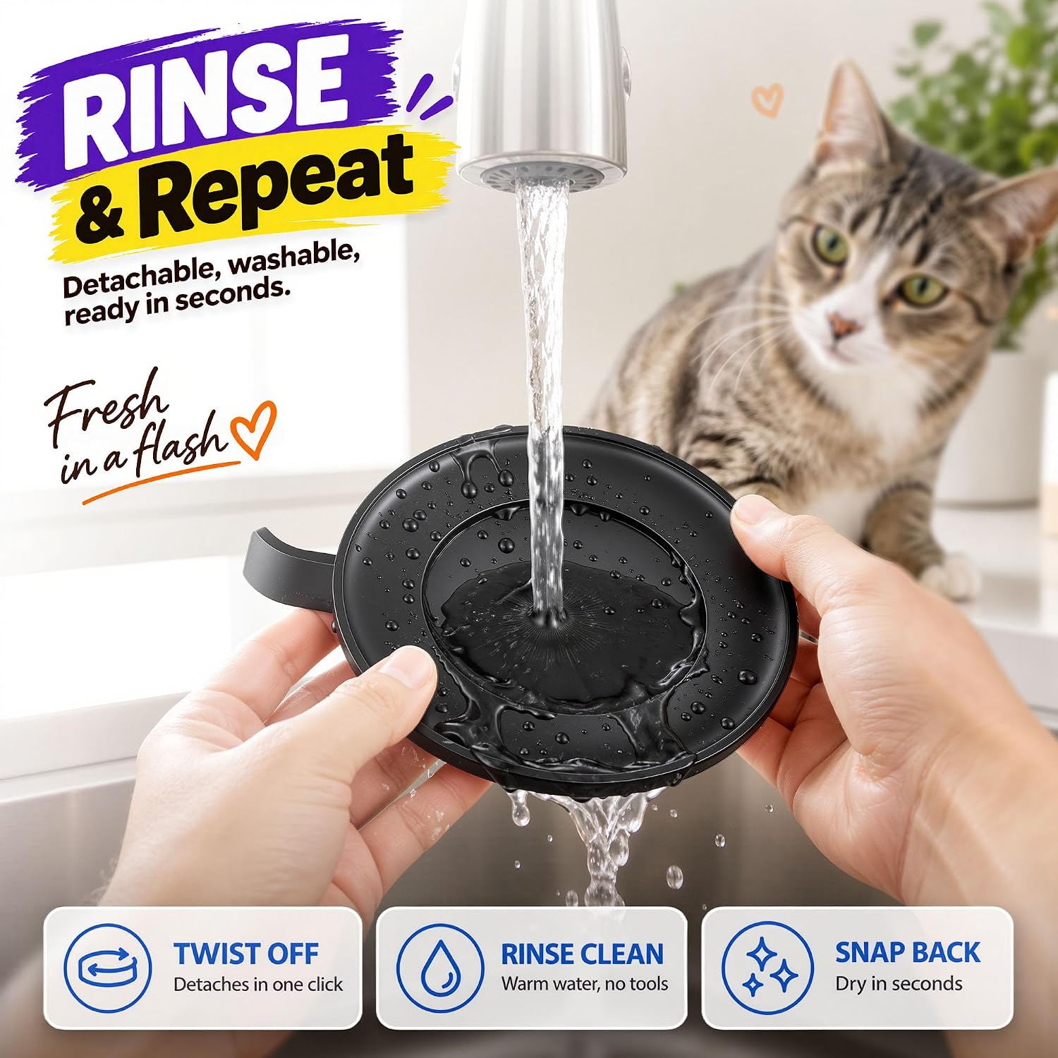 Detalle de Catpick joy OK011A Interactive Cat Wand Toy, 360° Automatic Bird Motion