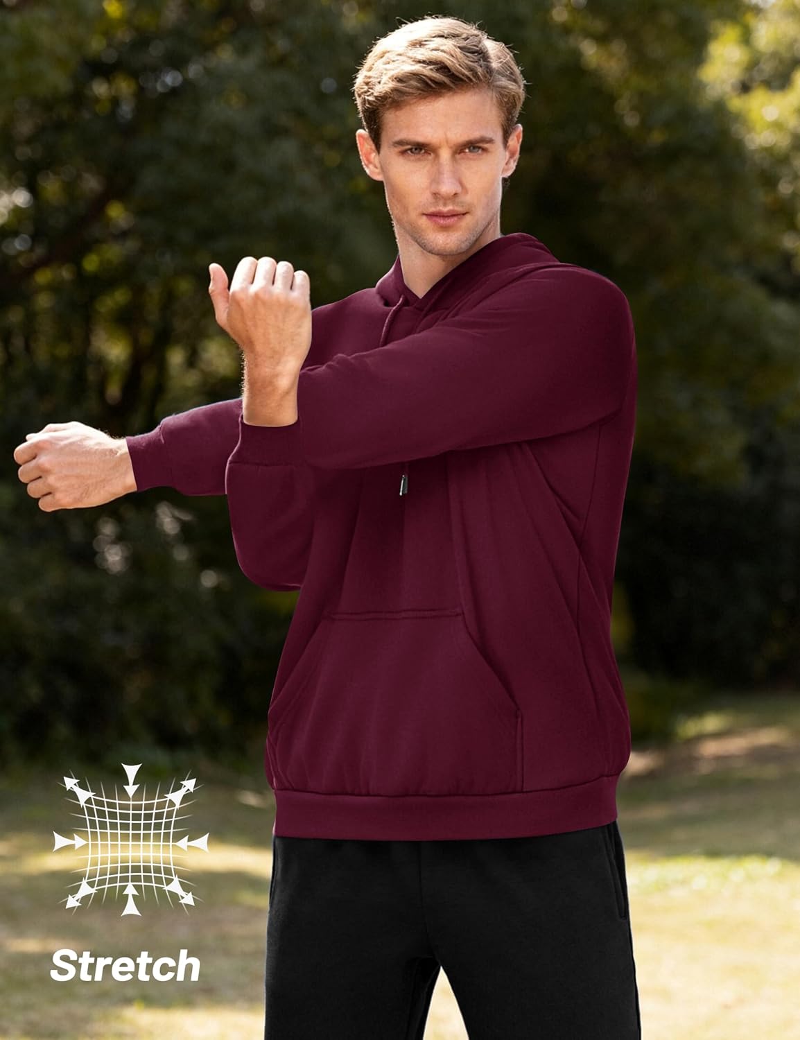 Thumbnail 5 de MAGCOMSEN Men's Sherpa Hoodie, Heavyweight Fleece Lined with Kangaroo Pocket