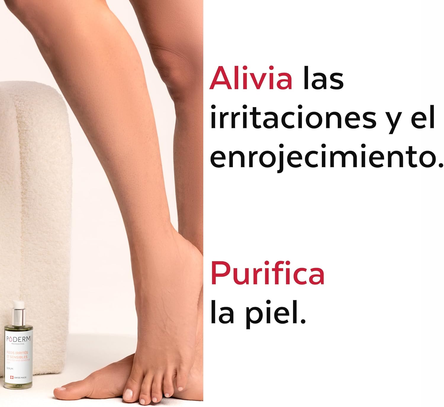Detalle de PODERM Aceite Serum para Pies Árbol de Té 🌿 Swiss Made