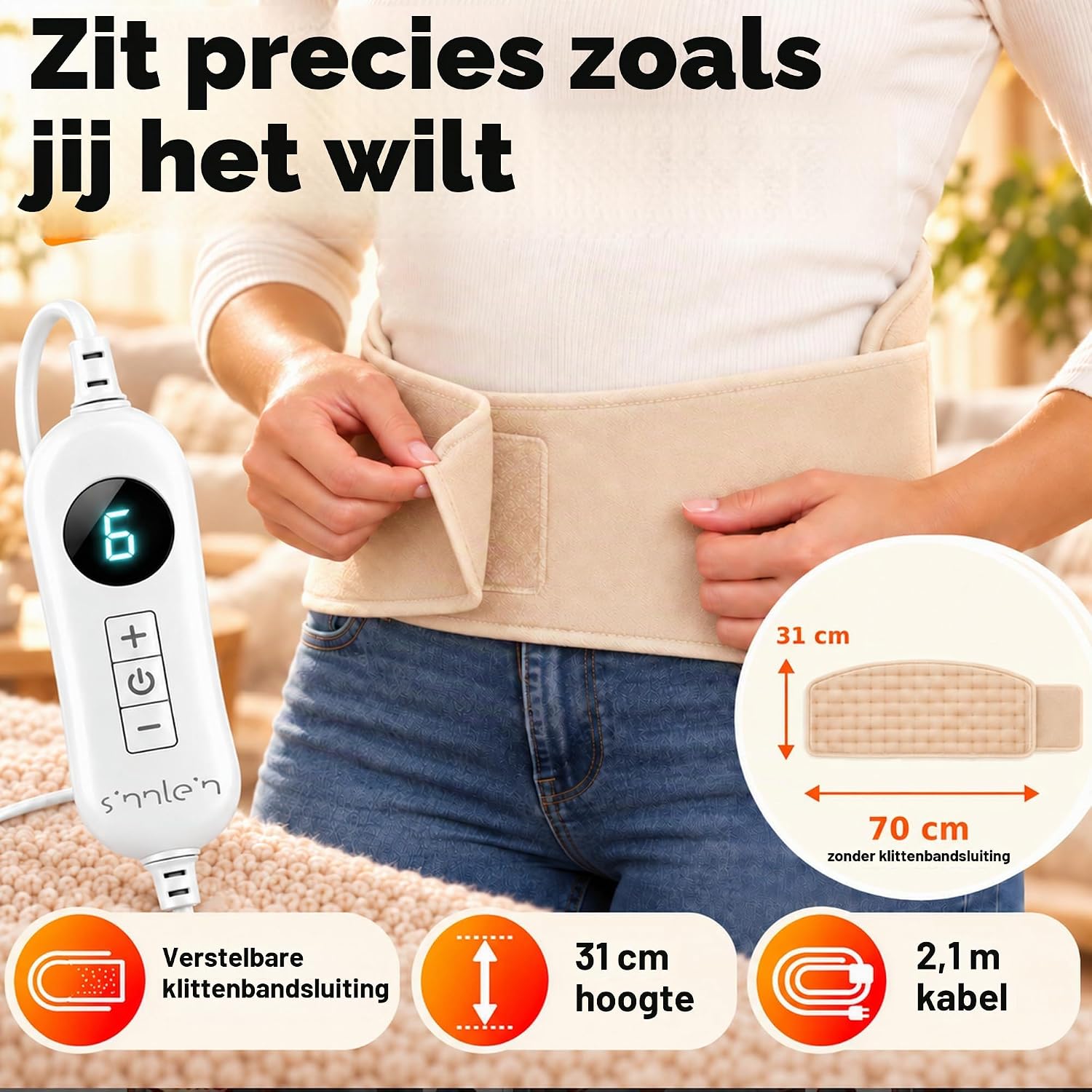 Thumbnail 4 de sinnlein Heizkissen Bauch voor rug en buik, 3 warmtestanden