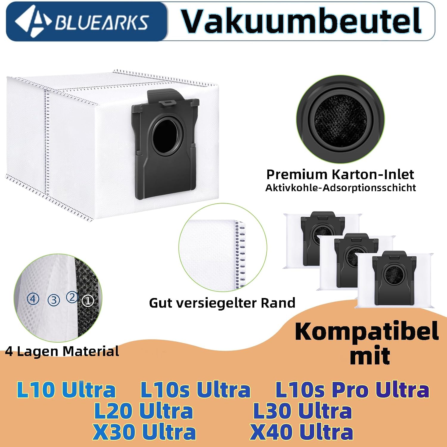 Detalle de Bluearks 26-teiliges Zubehör-Set für Dreame X50 Ultra Complete & passende Ultra-Modelle