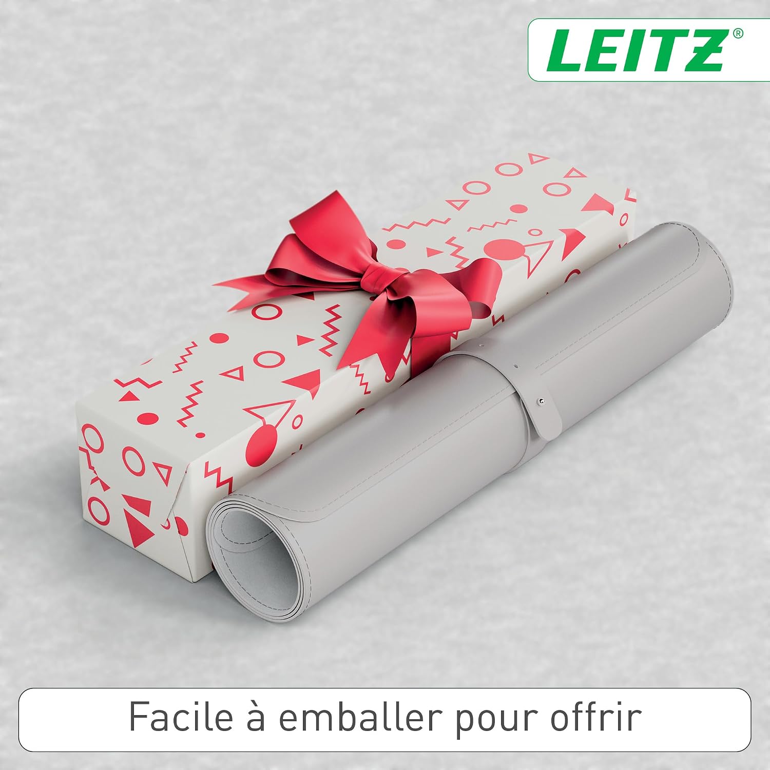 Detalle de Tapis de bureau grand format Leitz 80x40 cm — Sous-main imperméable, antidérapant et durable