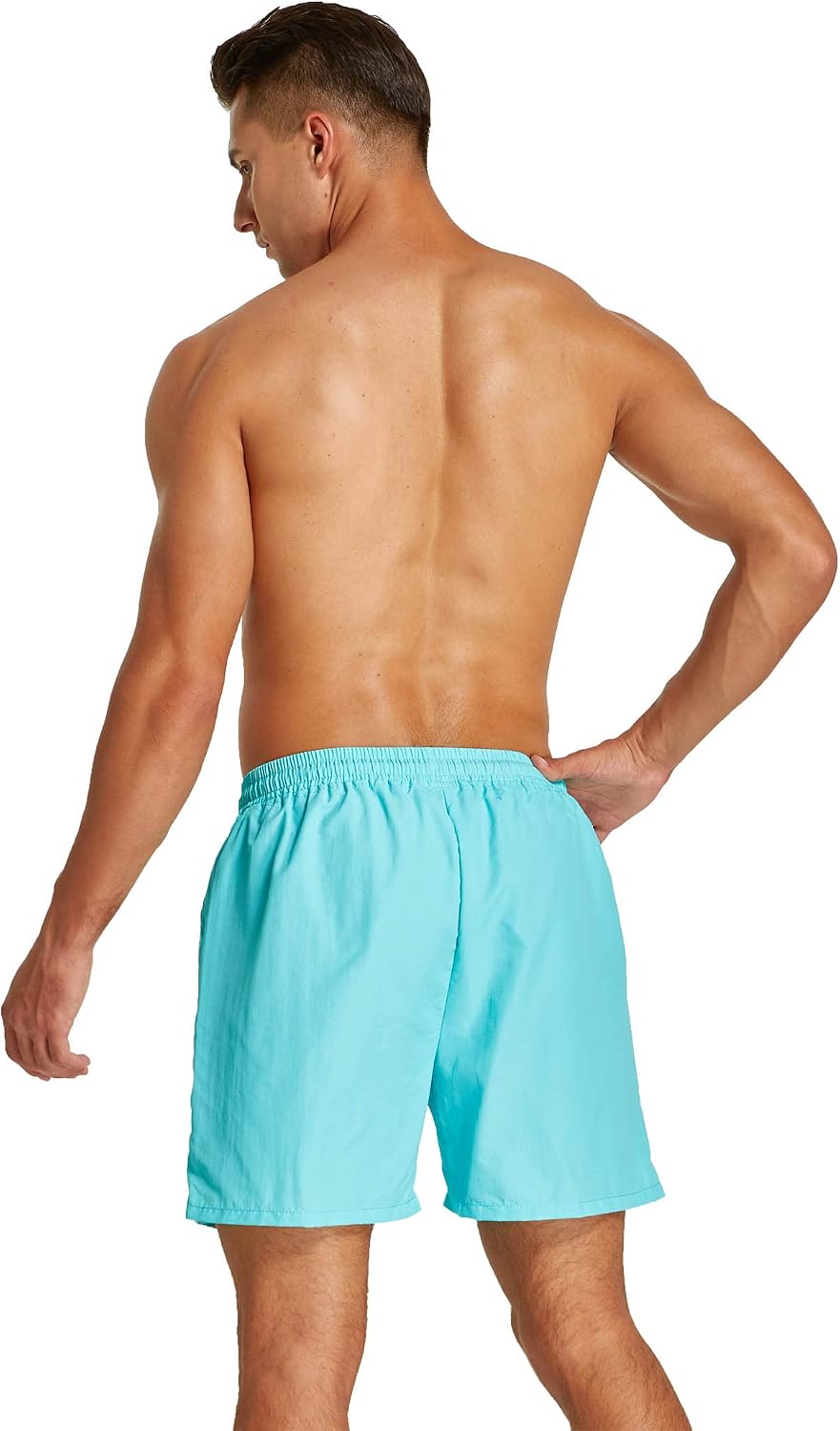 Detalle 2 de JustSun badshorts för män med nätfoder, snabbtorkande tyg och dragkedjefickor