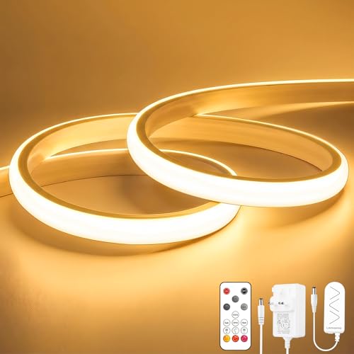 Imagen de Lamomo 3M COB LED Strip Light, Warm White Dimmable Neon Rope with Remote en OfertitasTOP