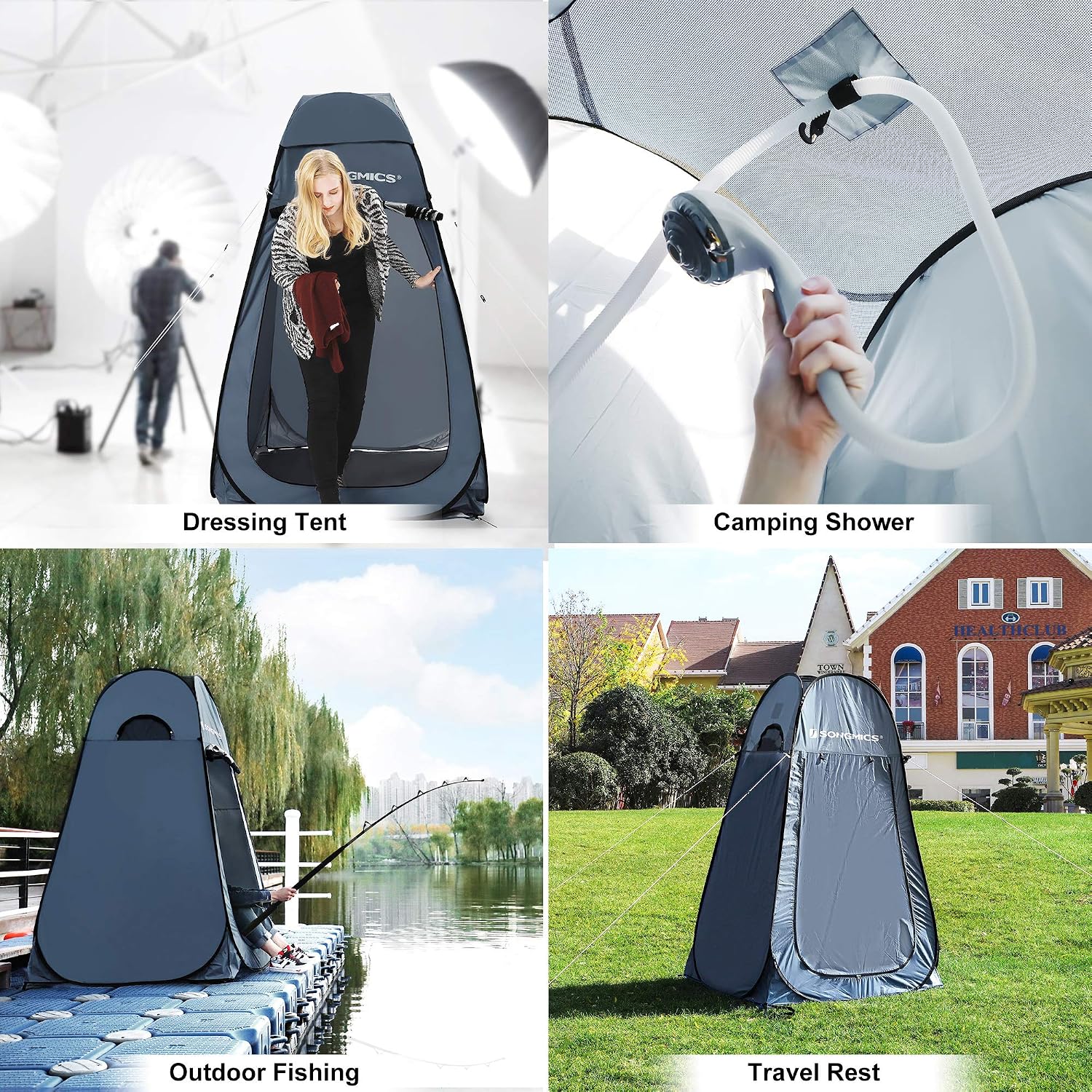 Detalle 2 de Portable pop up privacy tent 10s pop
