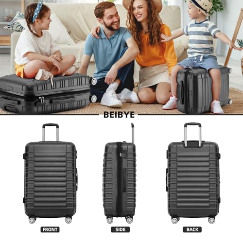 Detalle 2 de BEIBYE Reisekoffer 2088 Hartschalekoffer – kompakt, erweiterbar, mit Zwillingsrollen