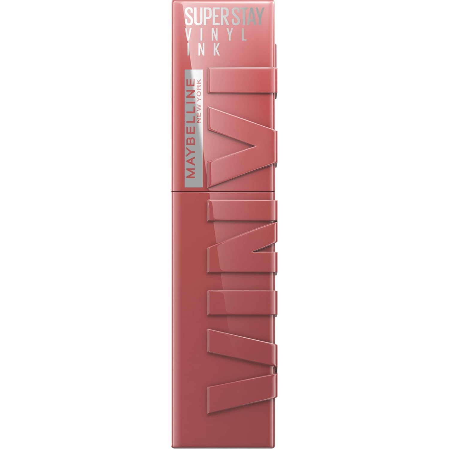 Detalle de Maybelline New York Super Stay Vinyl Ink Nr. 35 Cheeky – flüssiger Lippenstift mit 16H Halt, glänzendem Finish, 4,2 ml