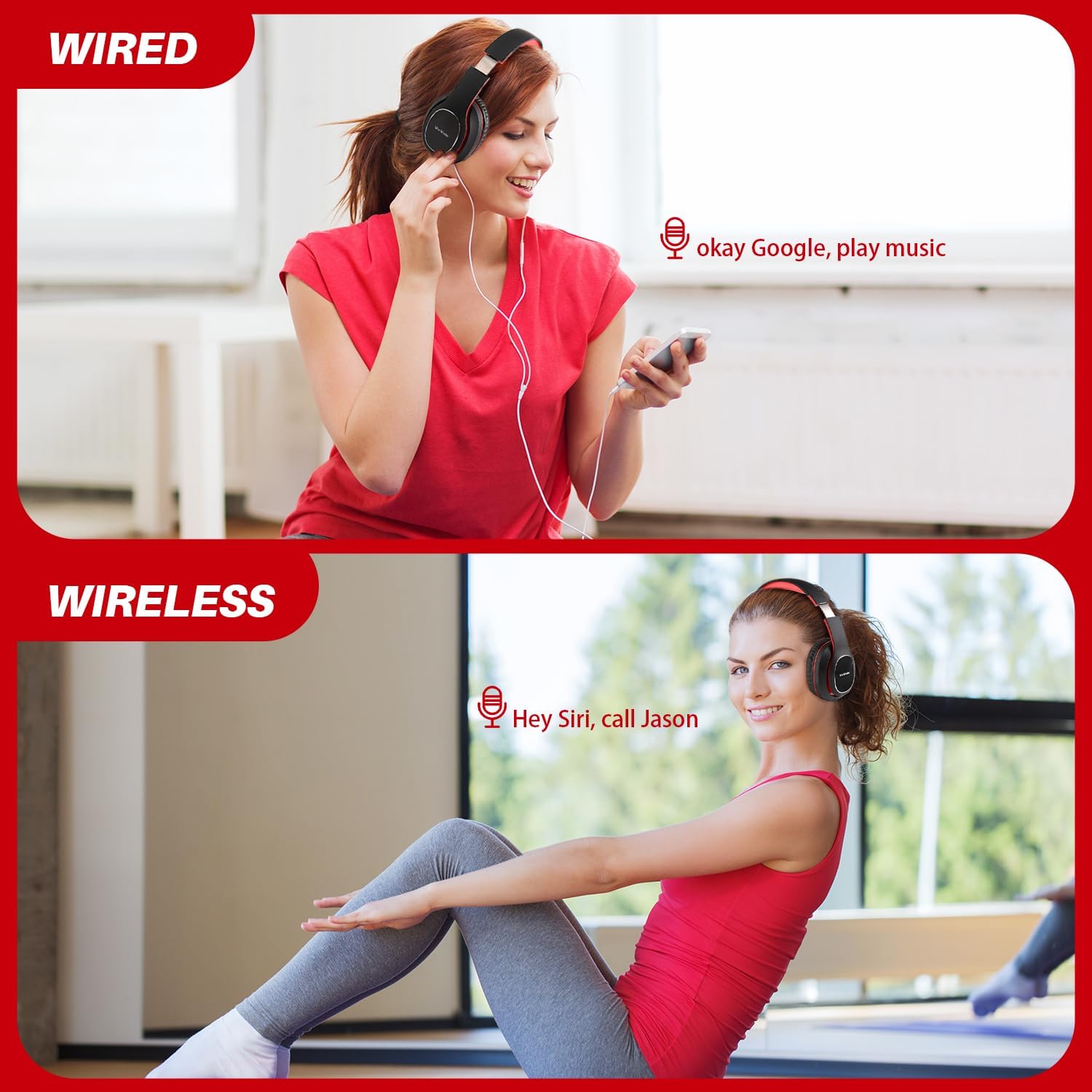 Thumbnail 5 de WorWoder W-915 Wireless Headphones 80 Hours