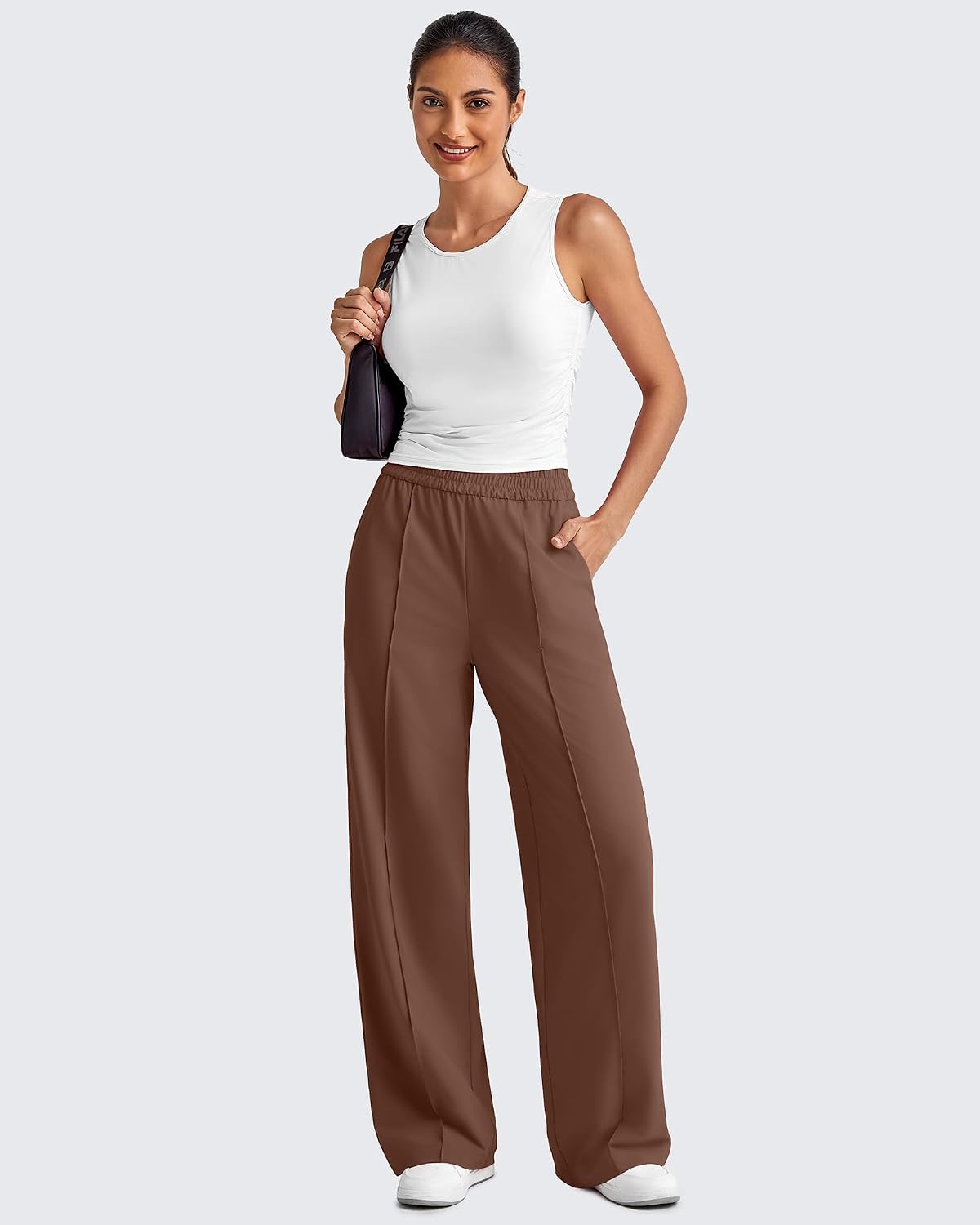 Detalle 1 de G4Free Wide-Leg Pants in Chillwhisp Fabric