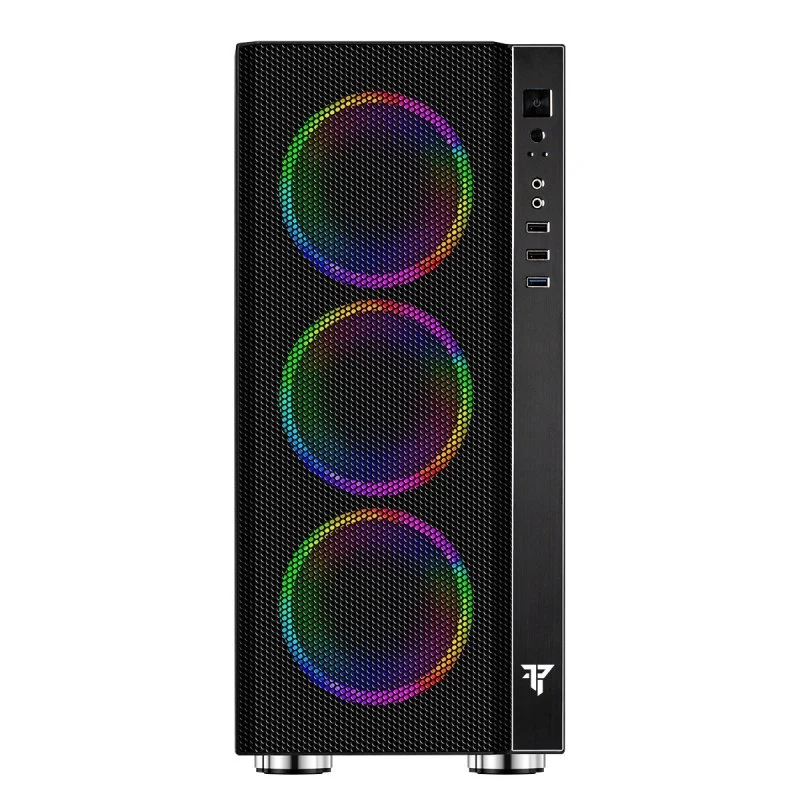 Detalle 2 de Tempest Umbra RGB Torre ATX Negra 🖥