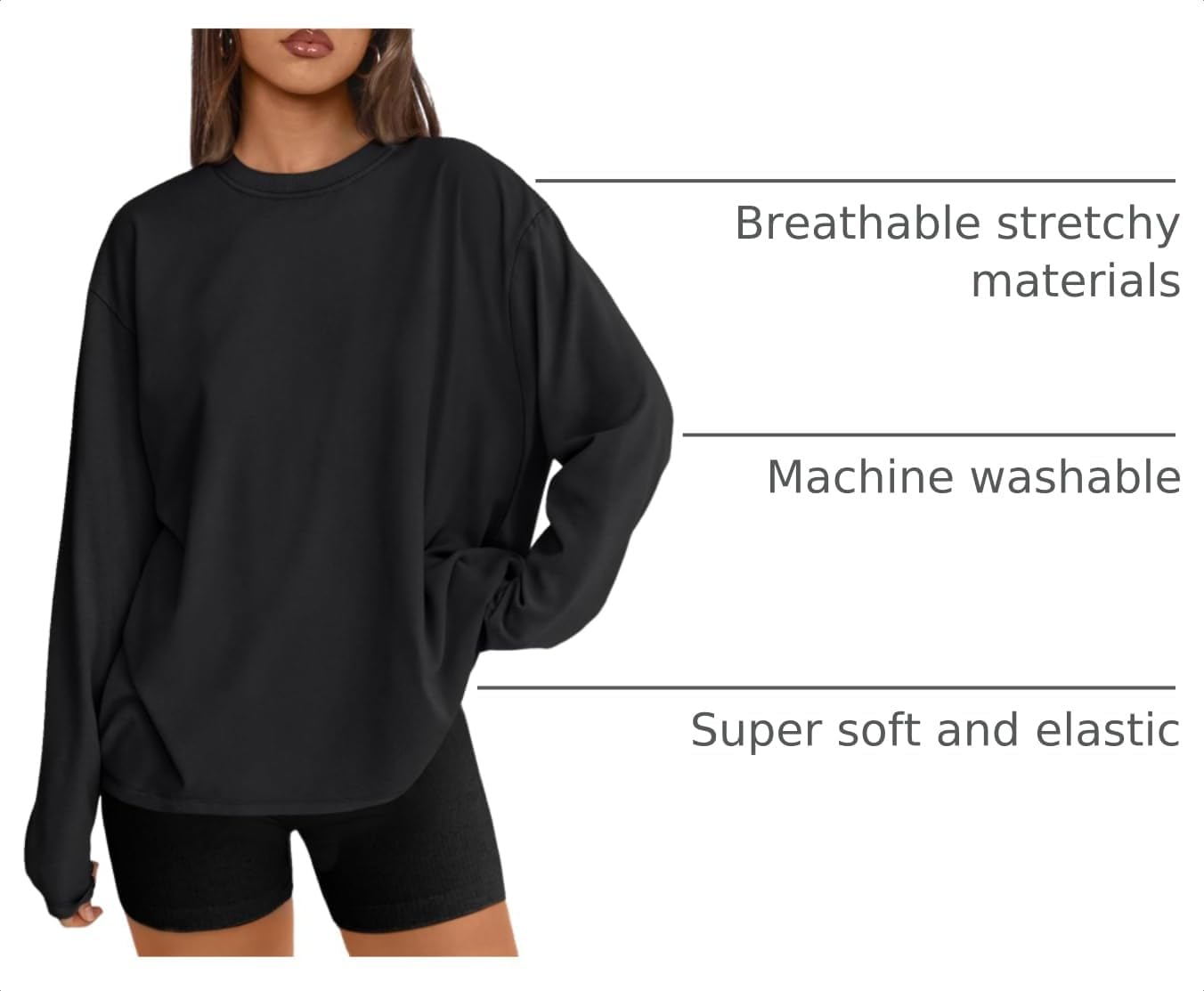Thumbnail 3 de Trendy Queen Womens Oversized Long Sleeve Shirt — Y2K Streetwear Everyday Essential