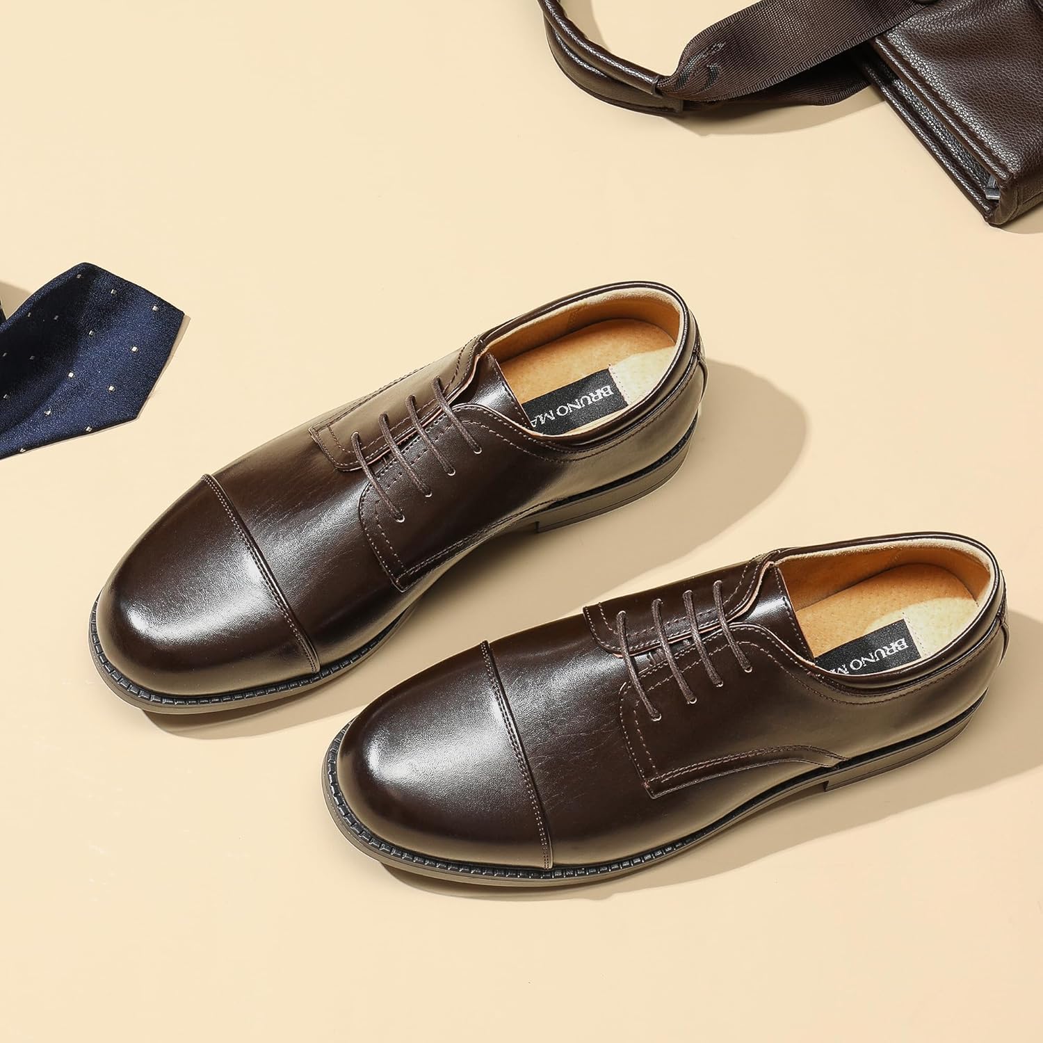 Thumbnail 1 de Bruno Marc Scarpe Eleganti Stringate Derby Uomo Basse Oxford Vintage Allacciare Elegante