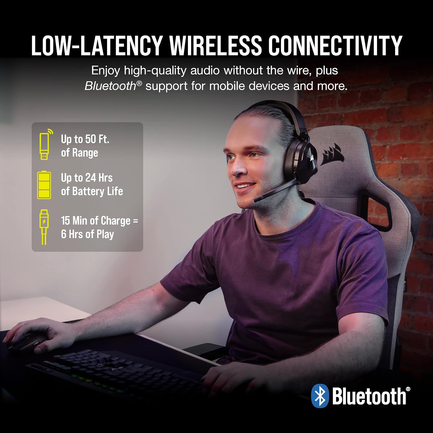 Thumbnail 1 de Corsair HS55 Wireless Core 266g