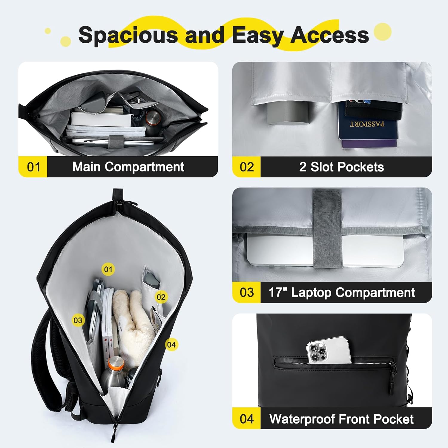 Thumbnail 2 de Reiseresa Rolltop Rucksack 18–22 L 🎒