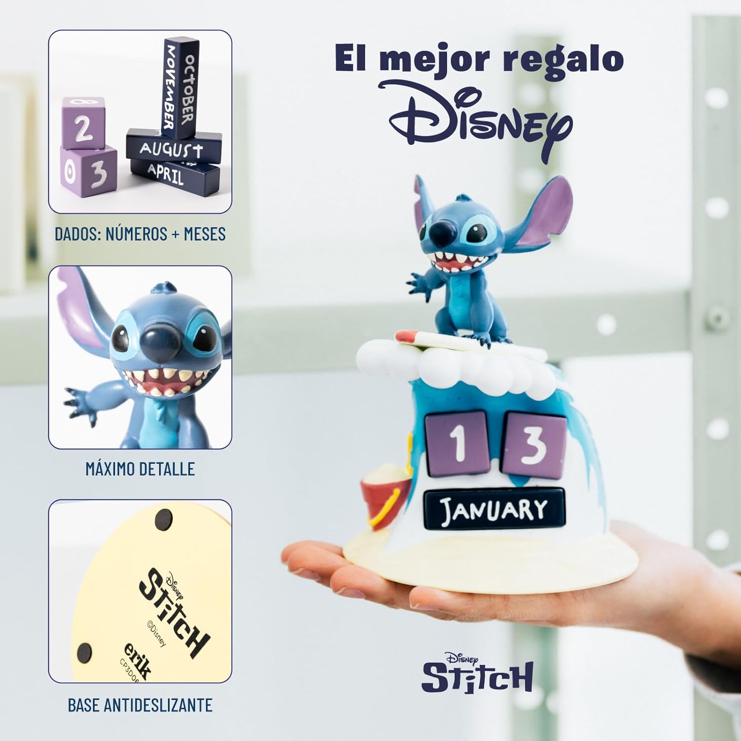 Thumbnail 2 de Calendario Perpetuo Stitch 3D figura 11,7 cm