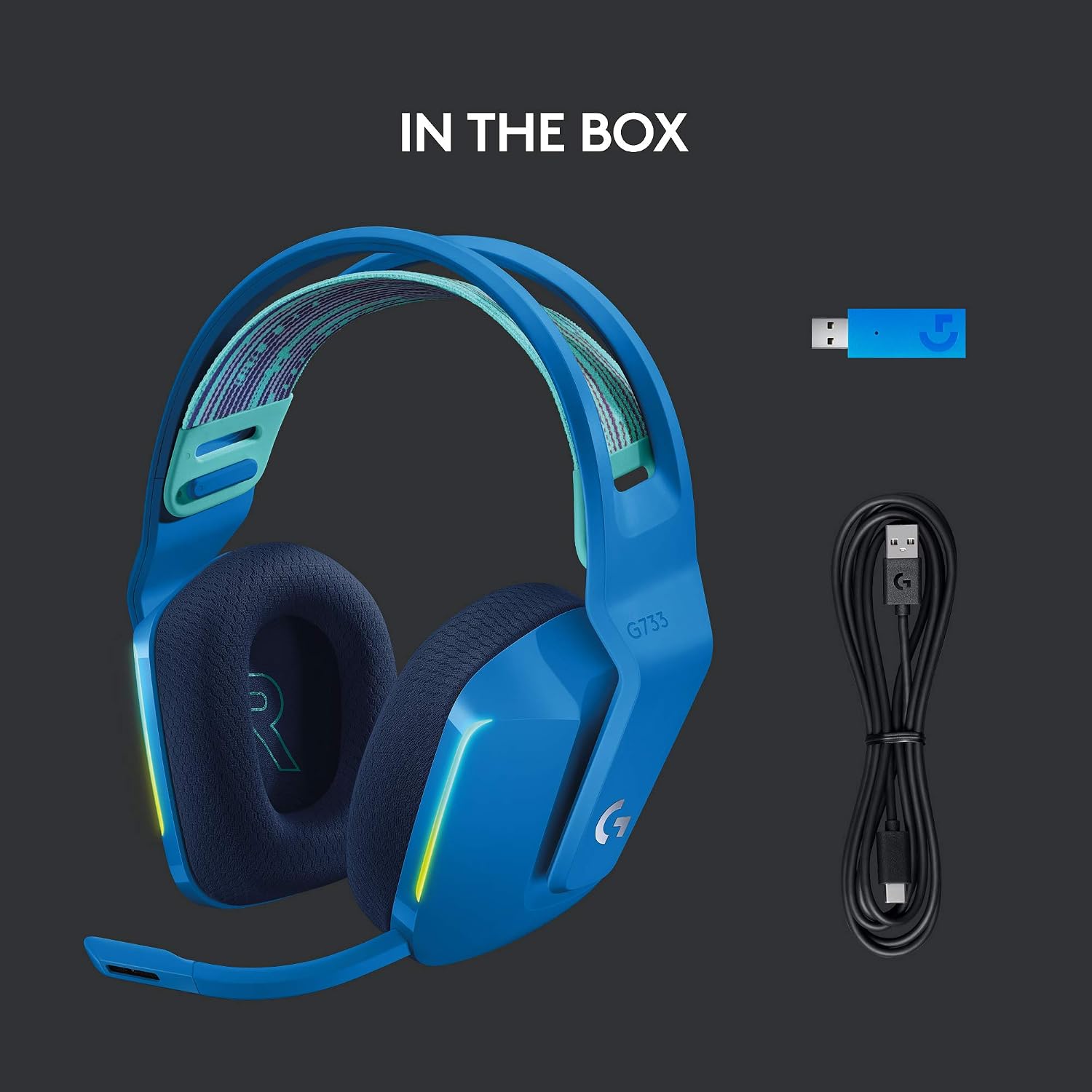 Thumbnail 5 de Logitech G733 Lightspeed Wireless Headset 29h