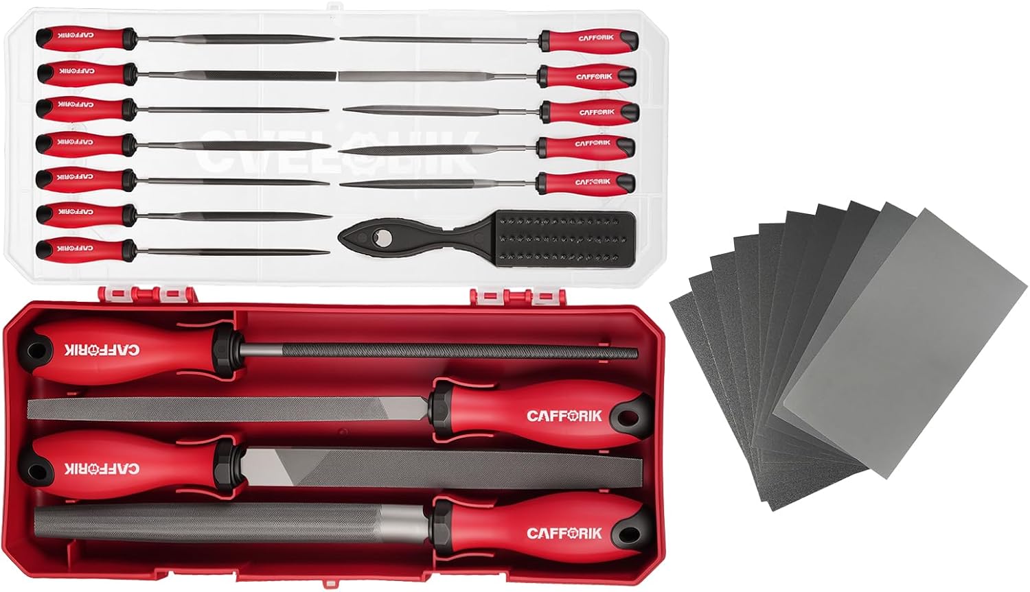 Detalle 2 de CAFFORIK XN-FS27 27-Piece Metal File Set with Needle Files and Sandpapers