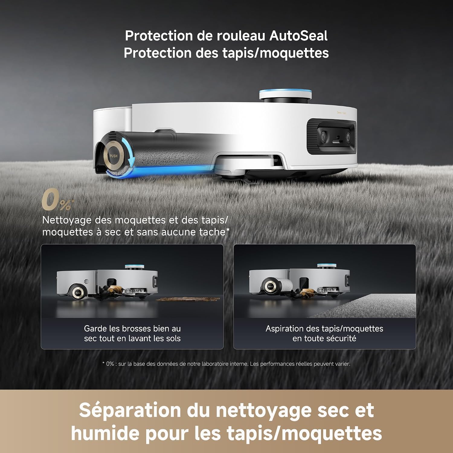 Detalle 2 de dreame Aqua10 Ultra Robot aspirateur 30 000 Pa đź§ą