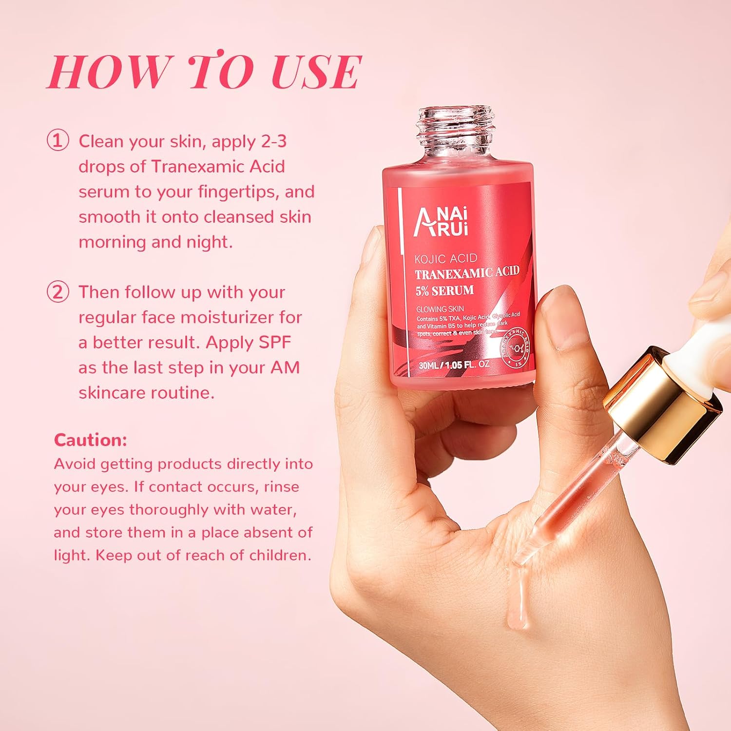 Thumbnail 5 de ANAI RUI 5% tranexaminezuurserum met glycolzuur en kojiczuur, 30 ml