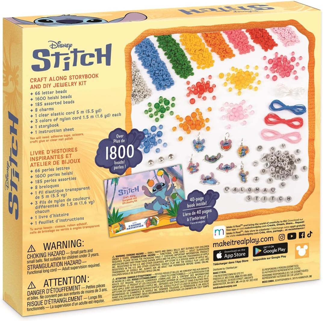 Thumbnail 1 de Make It Real Disney Stitch sieradenmaakset met 1.865 onderdelen en 12 armbanden