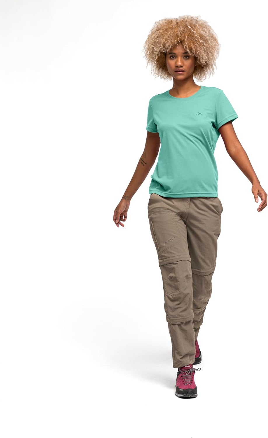 Detalle 2 de Maier Sports Waltraud T-Shirt Femme (Lot de 1) – Confort, Rapidité de séchage et durable
