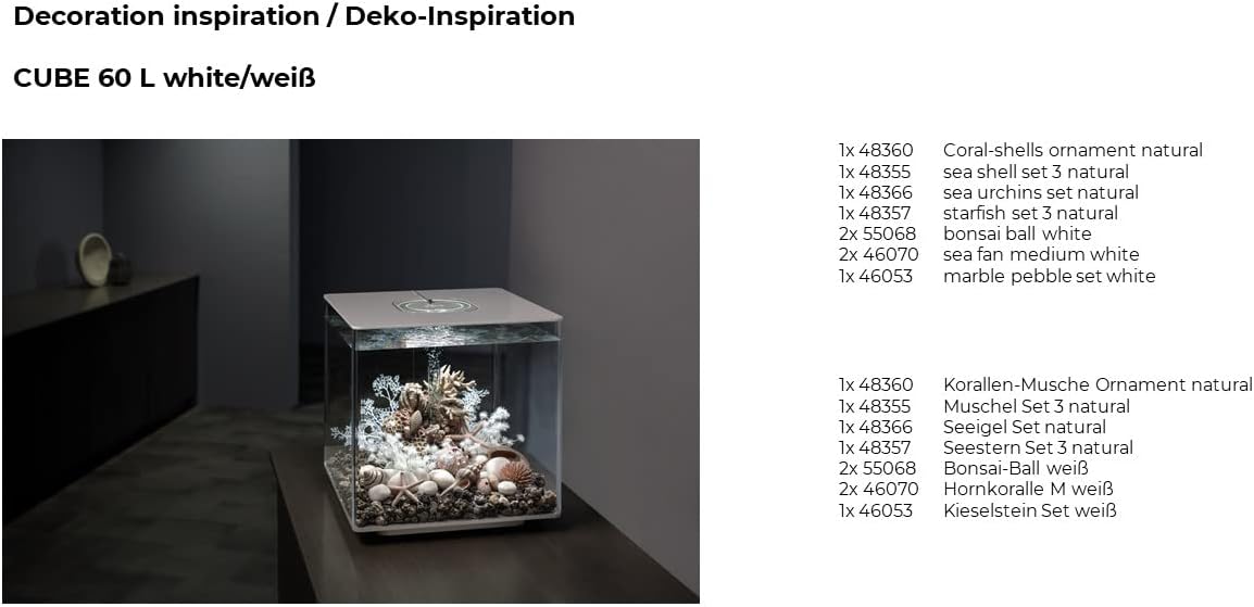 Detalle de biOrb 48355 Muschel Set natural – 3er-Set Keramik-Muscheln für biOrb Aquarien