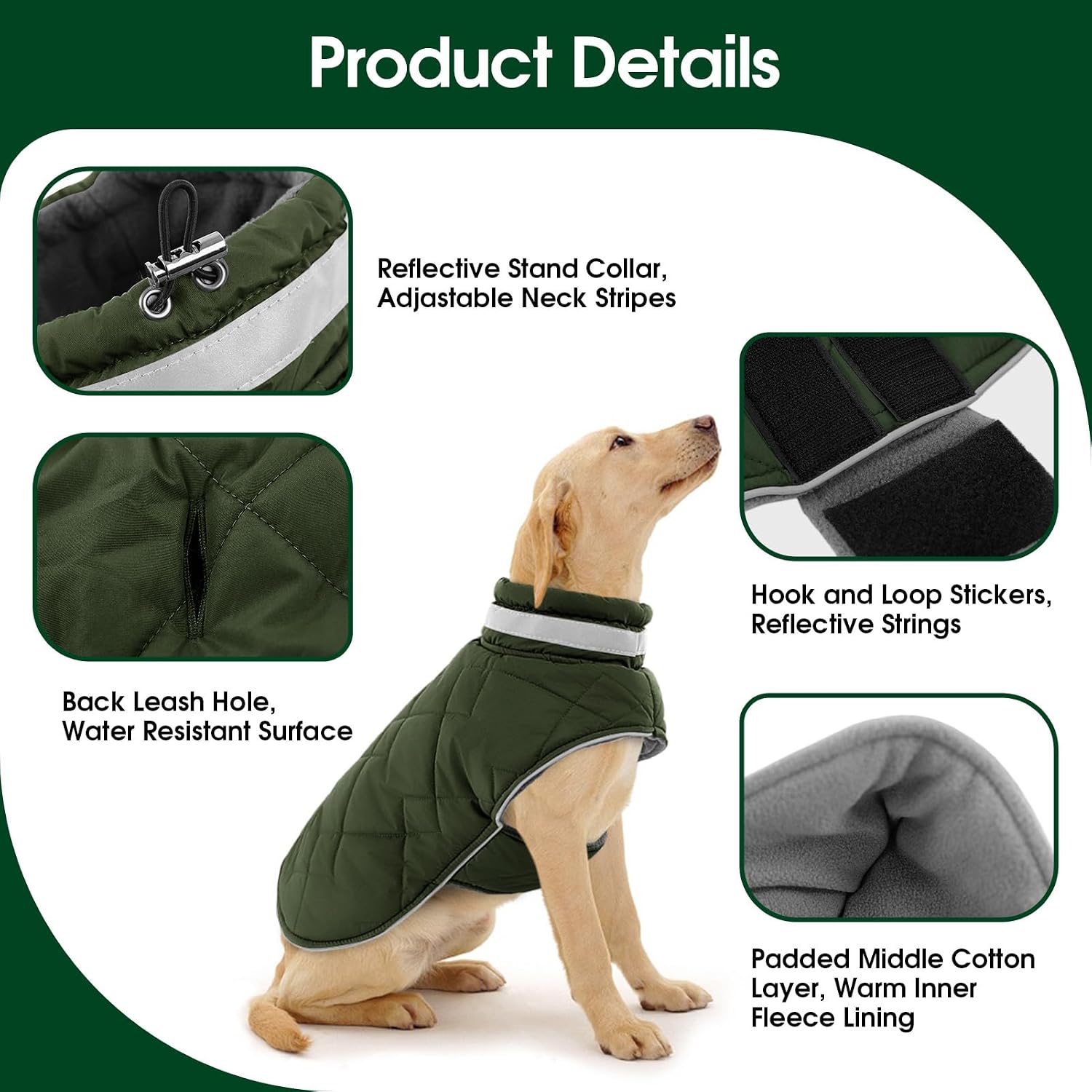 Detalle 2 de KAMA BRIDAL Dog Winter Coat, Size S