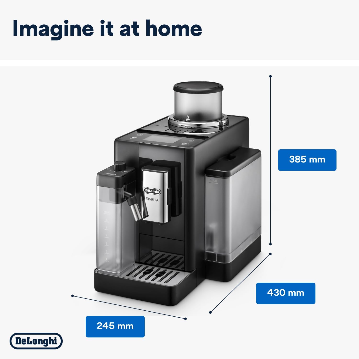 Detalle de De’Longhi Rivelia Perfetto Automatic Coffee Machine