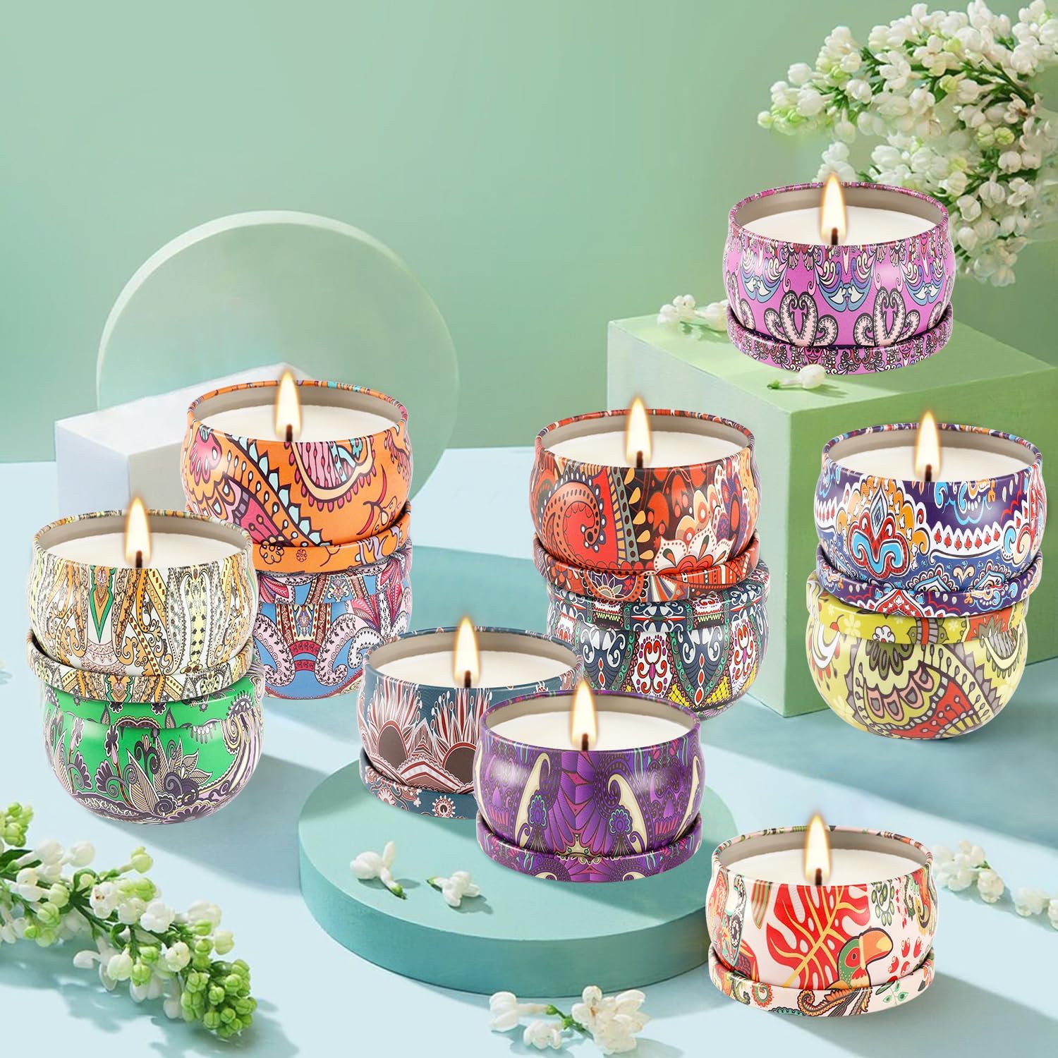 Thumbnail 5 de 36 Pack Scented Candles Set for Home — 100% Soy Wax, Long-Lasting Aromatherapy Gift
