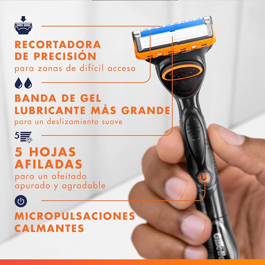 Thumbnail 5 de Gillette Fusion5 Power Maquinilla de Afeitar 12 cuchillas 🪒