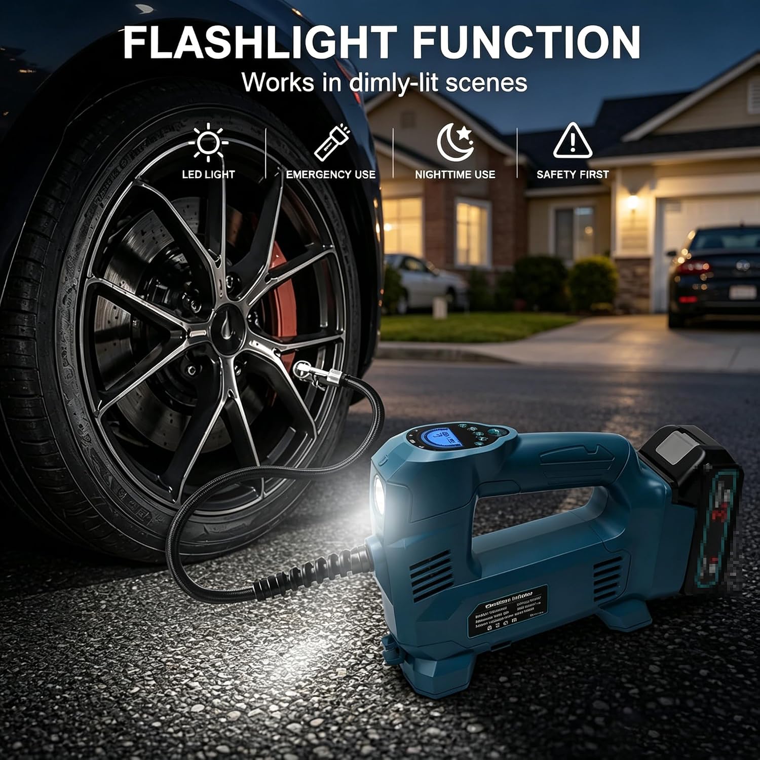 Thumbnail 4 de Waitley Tyre Inflator Air Compressor Cordless with 150 PSI — Makita 18V Battery Compatible